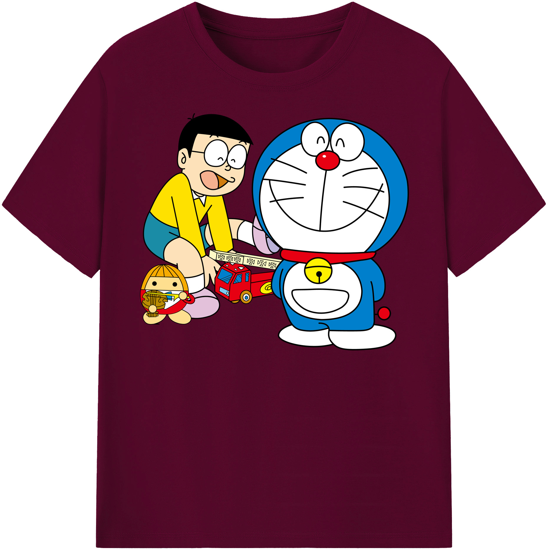 （画像用） ドラえもん Doraemon レディースカジュアルプリントTシャツ（綿100％）